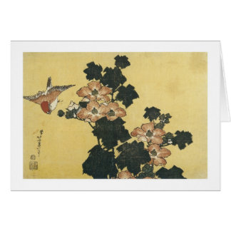Hibiscus et Bruant, Hokusai, 183