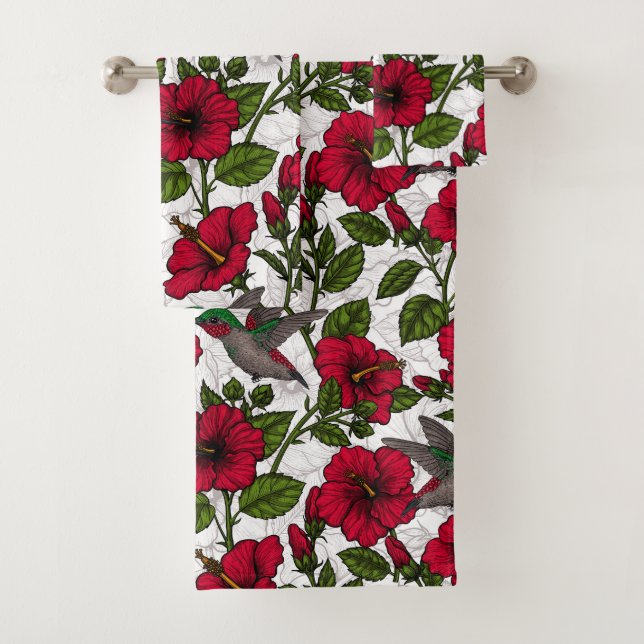Hibiscus et colibris (En situation)