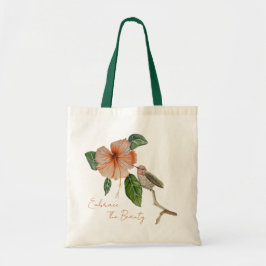 Hibiscus et oiseaux Embrasser le Sac fourre-tout d