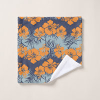 Hibiscus fleurs sans couture motif, Vintage fleuri