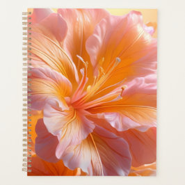 Hibiscus Floral Foncé aux Teintes de Pêche