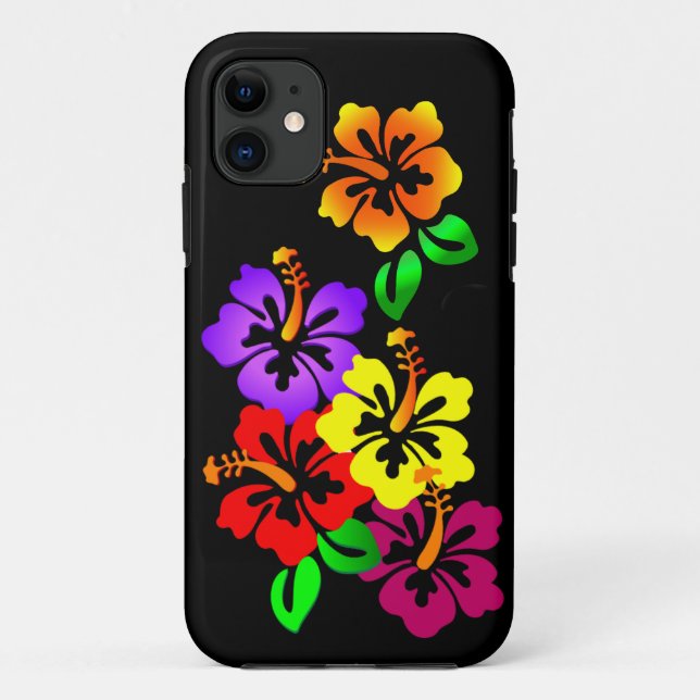 Hibiscus Floral iPhone 5/5S Coque (Dos)