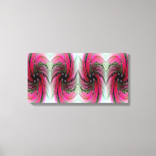 Hibiscus Flower Swirl X 4 Toile Enveloppée