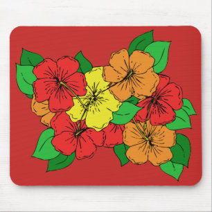 Hibiscus Flowers ROY Mousepad