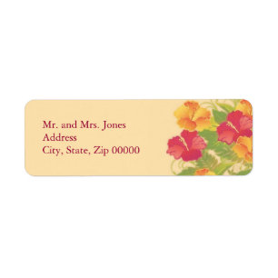 hibiscus garden ~ étiquette postal