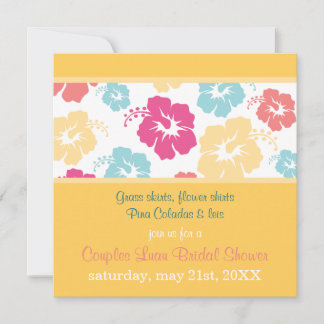 Hibiscus Luau Invitation de la douche nuptiale