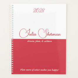 Hibiscus moderne Rouge féminin Script minimaliste