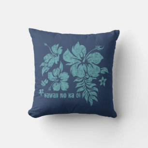 Hibiscus Pareau Hawaiian Floral Reversible Kissen
