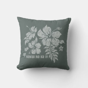 Hibiscus Pareau Hawaiian Floral Reversible Kissen