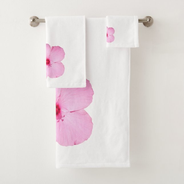 Hibiscus rose Fleur tropicale (En situation)