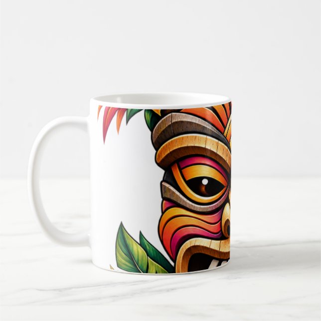 Hibiscus Sunset Tiki Kaffeetasse (Links)