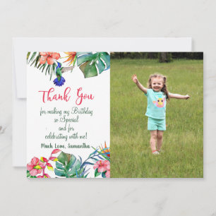 Hibiscus tropical Carte de remerciements photo d'a