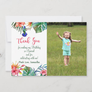 Hibiscus tropical Carte de remerciements photo d'a