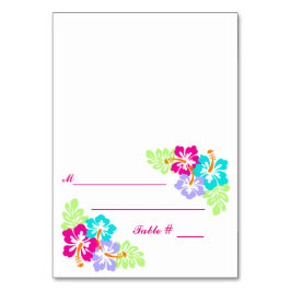 Hibiscus tropical - Carte d'escorte