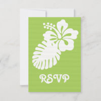 Hibiscus tropical dans la carte RSVP Peridot