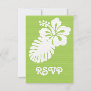 Hibiscus tropical dans la carte RSVP Peridot