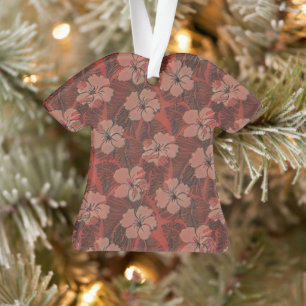 Hibiscus vintage hawaïen rouge