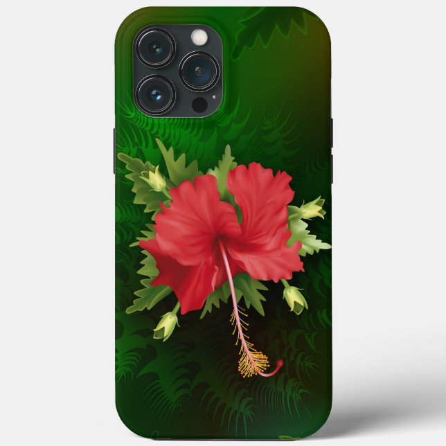 Hibisken Blume Case-Mate iPhone Hülle (Rückseite)