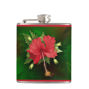 Hibisken Blume Flachmann
