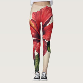 Hibisken-Blume-Muster - Multiprint-Leggings Leggings