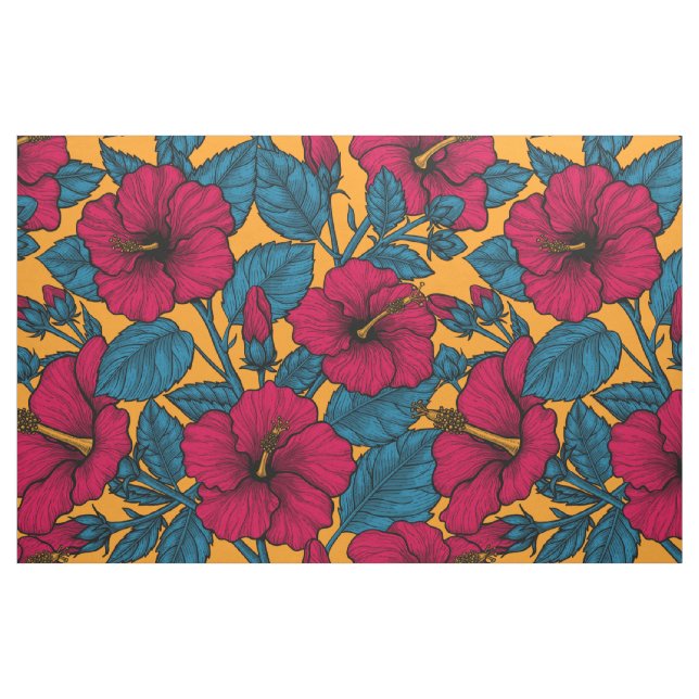 Hibisken-Blume Stoff (Fat Quarter (45,7 x 55,9 cm))