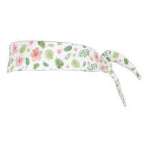 Hibisken Blumenmuster Krawatte Headband