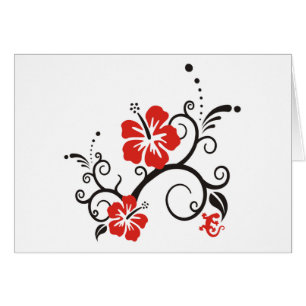 Hibisken Decor mit Gecko