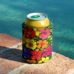 Hibisken-Farbwiedergabe Dosenkühler