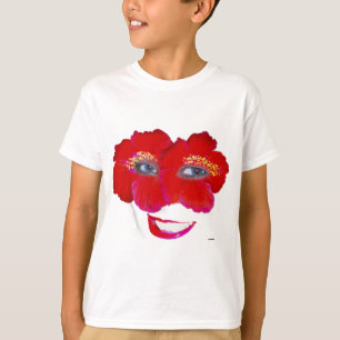 Hibisken mit Lächeln - Rot T-Shirt