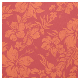 Hibisken Pareau Hawaii Floral Aloha Shirt Printwer Stoff