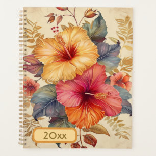 Hibiskus 20XX Klassischer Spiralplaner Digitale Ku Planer