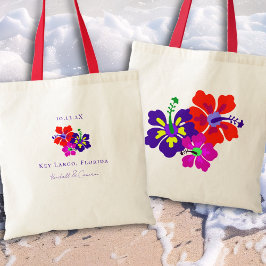 Hibiskus Art Blume Gastgeschenk Hochzeit Traumtasc Tragetasche