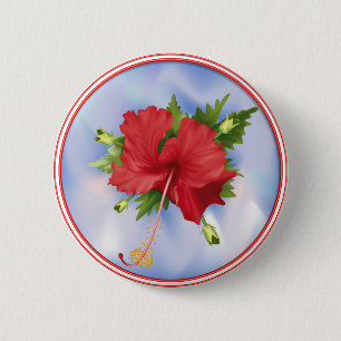 Hibiskus auf Eis Button