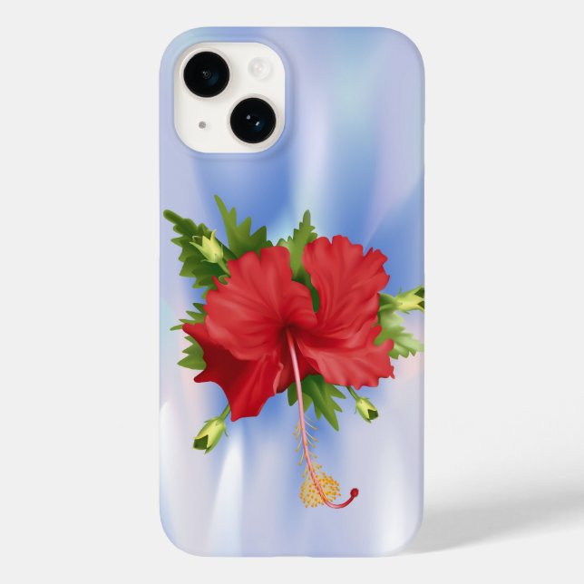 Hibiskus auf Eis Case-Mate iPhone 14 Hülle (Rückseite)
