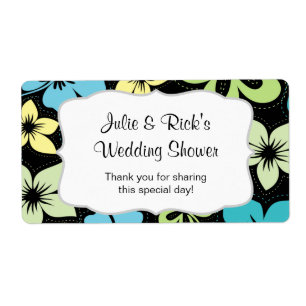 Hibiskus Beach Luau Wasserflasche - passen Sie sie