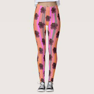 Hibiskus Beads Mosaikmuster Legierung Leggings