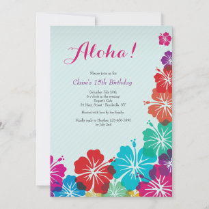 Hibiskus Blume Einladung