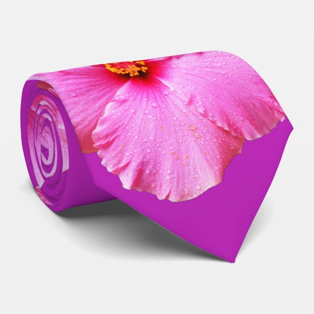 Hibiskus-Blume Krawatte (Gerollt)
