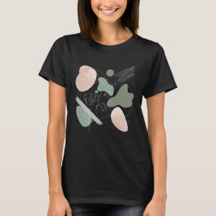 Hibiskus Blume Minimalistische Frauen Abstrakt Boh T-Shirt