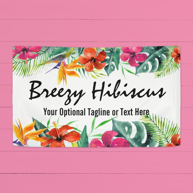 Hibiskus Blume Tropisches Paradies Hawaiianische F Banner (Von Creator hochgeladen)