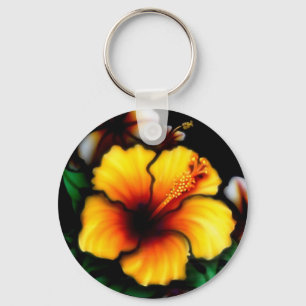 Hibiskus-Blumen-Schlüsselkette Schlüsselanhänger