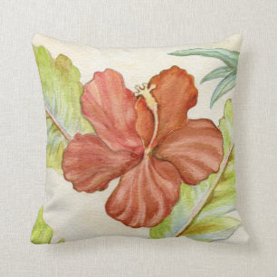 Hibiskus-Blumethrow-Kissen Kissen