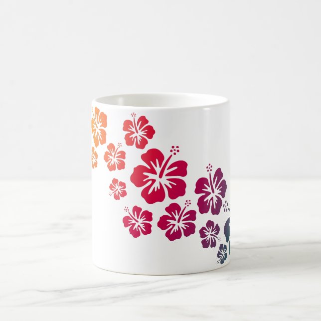 Hibiskus Blüten gefärbt Kaffeetasse (Mittel)
