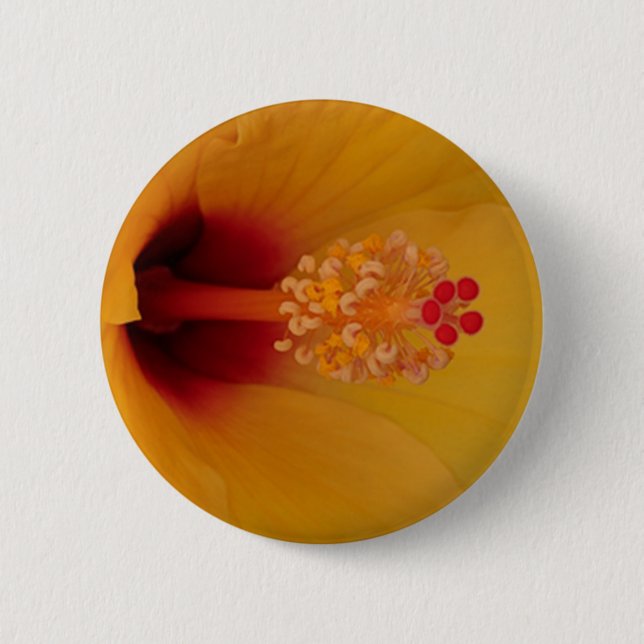 Hibiskus Button (Vorderseite)