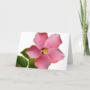 Hibiskus danken Ihnen, auf französisch zu Dankeskarte