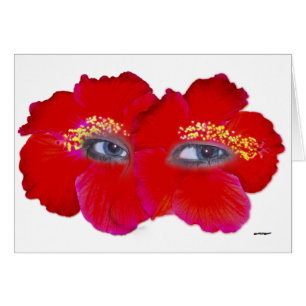 Hibiskus Face - Red