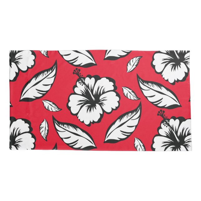 Hibiskus Floral Kissenbezug (Rückseite)