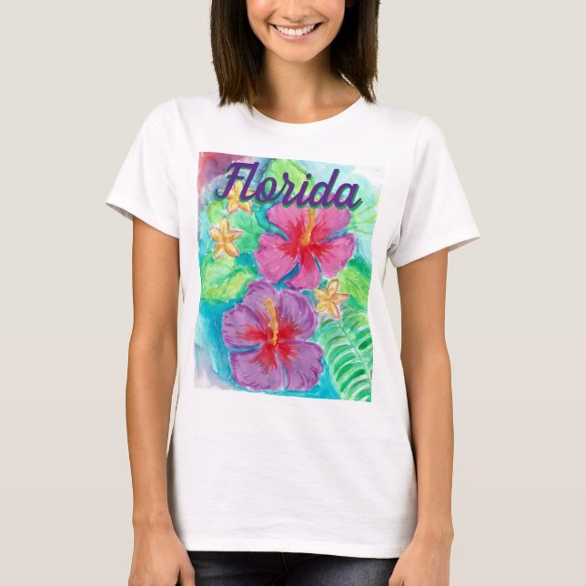 Hibiskus Florida T-Shirt (Vorderseite)