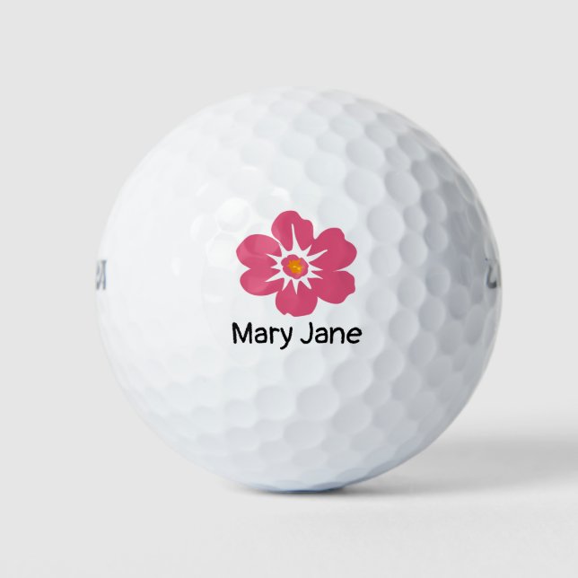 Hibiskus für Hawaii Golfball (Vorderseite)