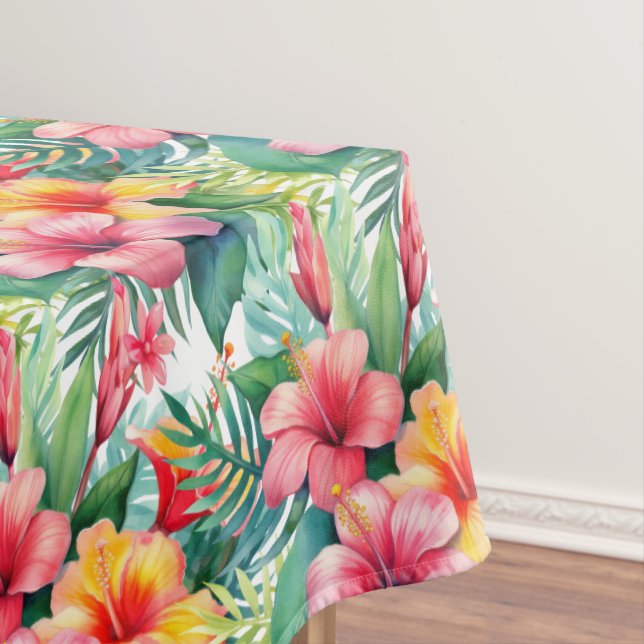 Hibiskus für tropische Blume Tischdecke (Beispiel)